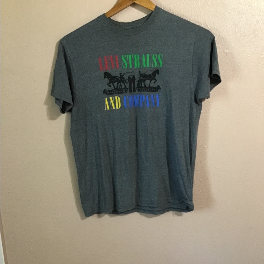 LEVI'S MENS GRAY CREW NECK SHORT SLEVE T-SHIRT